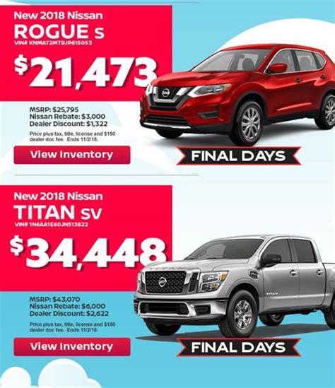 Trophy Nissan Specials | New & Used Vehicles | Mesquite TX