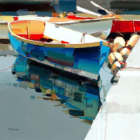 Boat painting, Boat art, Landscape paintings