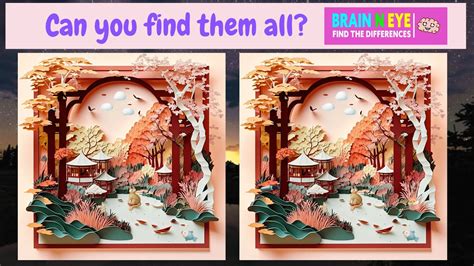 【Find the difference game】best brain exercise quiz! Find 3 differences ...