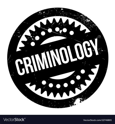 Criminology rubber stamp Royalty Free Vector Image