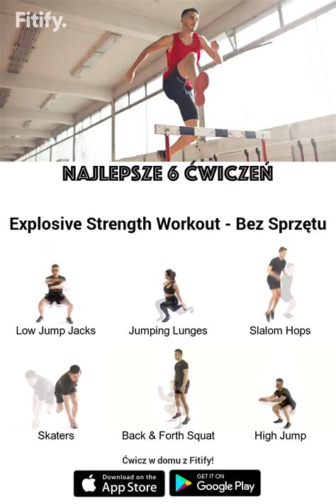 Najlepsze 6 ćwiczeń Explosive Strength Workout - Bez Sprzętu Trening ...