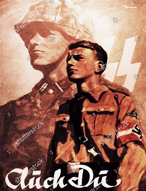 Propaganda Poster Hitler Youth Members Which Editorial Stock Photo - Stock Image | Shutterstock