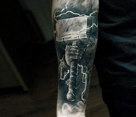 Hammer of Thor tattoo by Mark Wosgerau | Post 18255