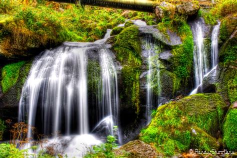 Triberg Waterfalls, Germany The Triberg Waterfalls, a series of short waterfalls in the Gutach ...