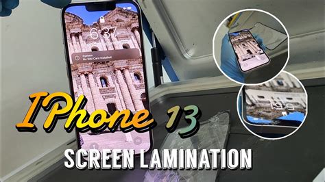 IPHONE 13 BROKEN SCREEN GLASS REPAIR(screen lamination) - YouTube