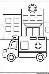 Krankenwagen Zum Ausmalen sketch template