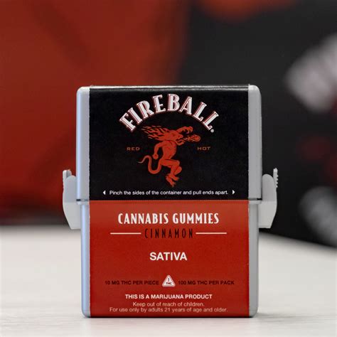 Fireball Cannabis Gummies: Fireball Cannabis Gummies 100mg 10-pack | Leafly