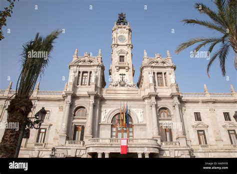 Facade of City Hall; Valencia; Spain Stock Photo - Alamy