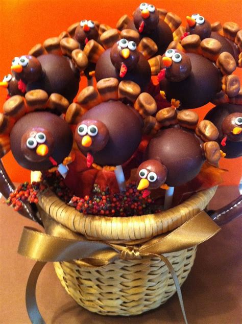 Turkey Day Cake Pops (With images) | Cake pops, Turkey cake, Turkey