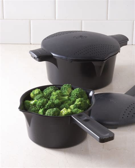 Perfect veggies every time - These Micro Cookers have a strainer built ...