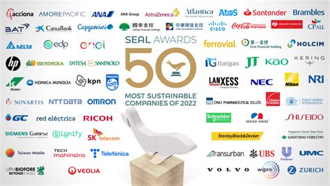 Top 50 Most Sustainable Companies In The World Honored At 2022 SEAL ...