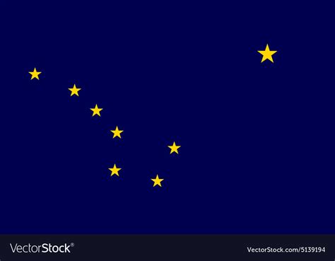 Alaska flag Royalty Free Vector Image - VectorStock