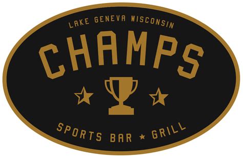 Champs Sports Bar & Grill Sports Grill, Sports Bar, Lake Geneva Wisconsin, Bar Logo, Houston ...