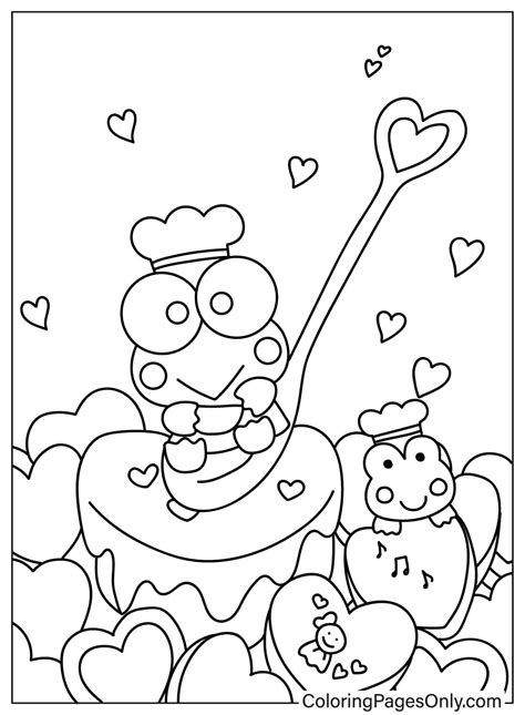 Pictures Keroppi Coloring Page - Free Printable Coloring Pages