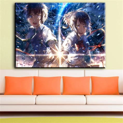 ZZ1770 Kimi no na wa Your name Hot Anime Movie New Top Custom Art Print Poster Canvas Painting ...