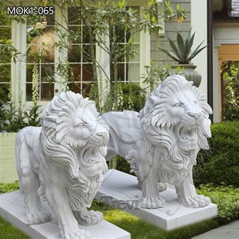 Marble Animal-marble lion statue for sale-Garden Statues|Fountain ...