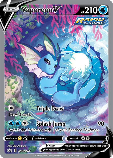 Vaporeon V · Sword & Shield Promos #SWSH181 ‹ PkmnCards