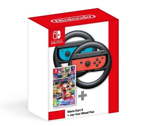 Mario Kart 8 Deluxe + Joy-Con steering wheel bundle hitting select ...