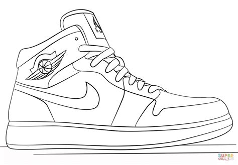 Printable Jordan Shoes Template