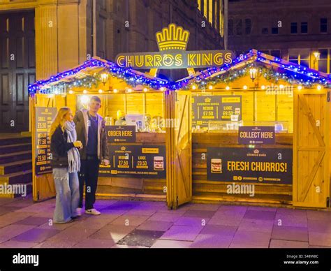 Cardiff Christmas market Stock Photo - Alamy