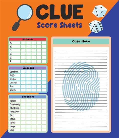 Clue Board Game - 10 Free PDF Printables | Printablee