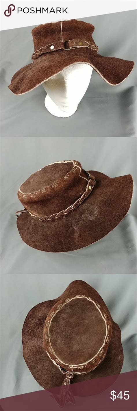 Vtg Brown Suede Floppy Hat Boho Original 70s | Brown suede, Suede, Vintage accessories