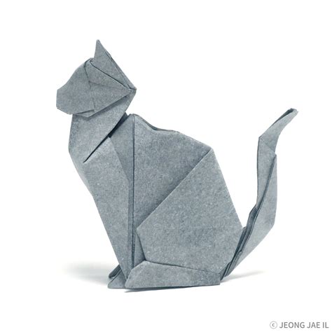 Origami Tutorial How to fold Cat | Etsy