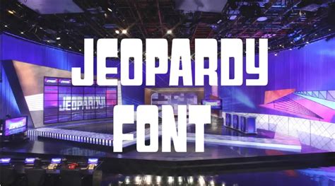 Jeopardy Font » Fonts Max