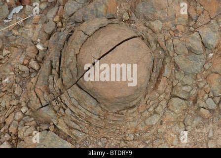 Onion skin weathering on rocks at Giant s Causeway Stock Photo - Alamy