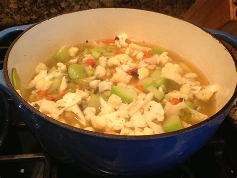 Chayote Squash and Cauliflower Soup - From Garden to Soup Bowl