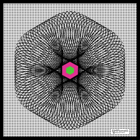 Grid Plus Hexagon Digital Art by Diane Parnell - Fine Art America