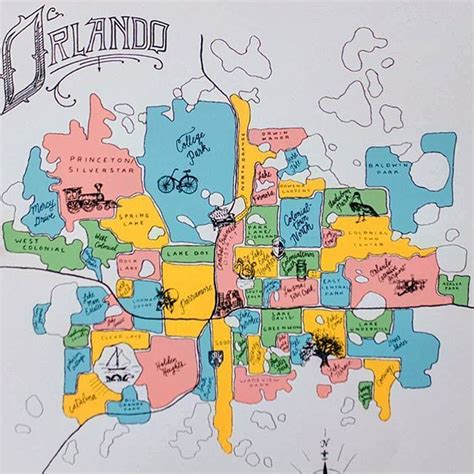 Map Of Orlando Neighborhoods - Draw A Topographic Map