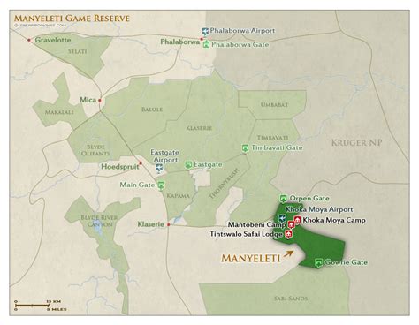 Manyeleti GR Map – Detailed map of Manyeleti Game Reserve