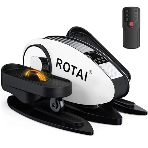 ROTAI Under Desk Elliptical Machine with Ciculation Massage Roller ...