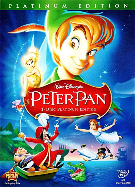 Peter Pan - Two-Disc Platinum Edition Disney DVD Cover - Walt Disney ...