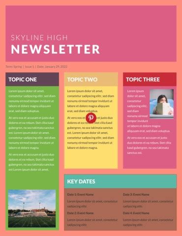 Skyline high classroom newsletter