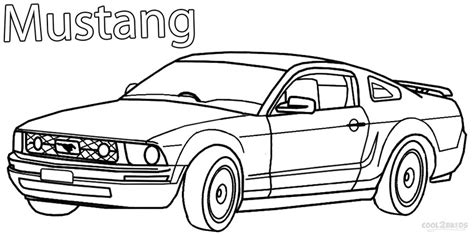 Shelby Mustang Pages Coloring Pages