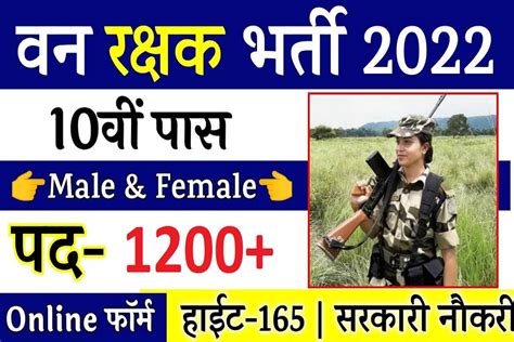 MP Forest Guard Recruitment 2022 » 1218 Vacancy | 10th Pass Notification Out | Age Limit Fee ...