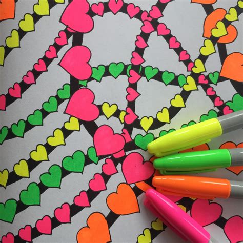 Sharpie Neon Markers Review - 2 Old 2 Color