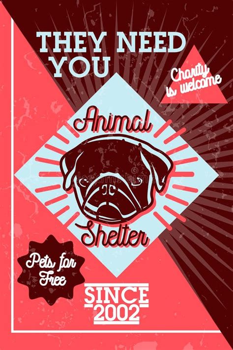 Animal shelter banner set stock vector. Illustration of friend - 65514843