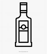 Liquor Bottle Coloring Page  Garrafa De Vodka Para Colorir HD Png sketch template