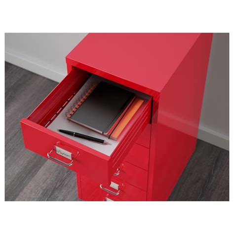 HELMER Drawer unit on castors, red, 28x69 cm - IKEA