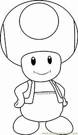 Toad Coloring Page For Kids  Free Super Mario Printable Pages sketch template