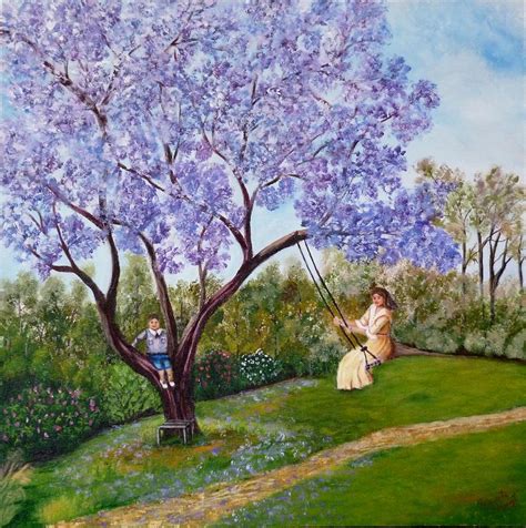 Jacaranda Time Painting by Renate Voigt