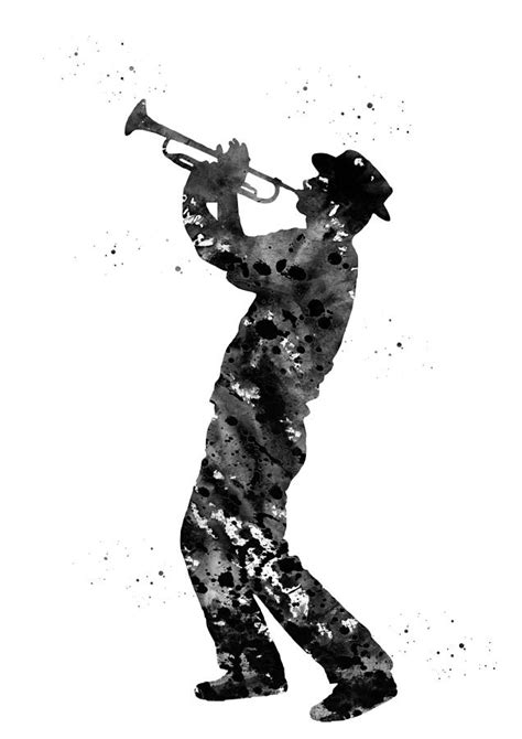 Trumpet player Digital Art by Erzebet S - Fine Art America