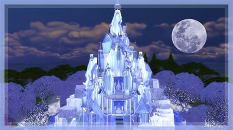 The Sims 4 - Elsa's Frozen Castle Speed Build - YouTube