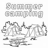 Free Printable Camping Coloring Pages sketch template