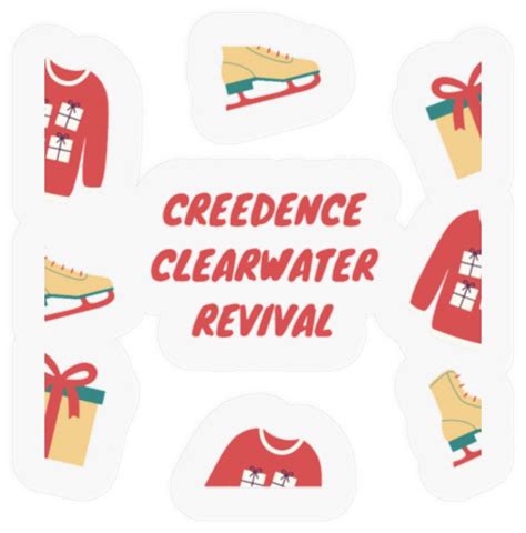 Creedence clearwater revival Active Stickers sold by Teaghansawic | SKU 211176914 | Printerval