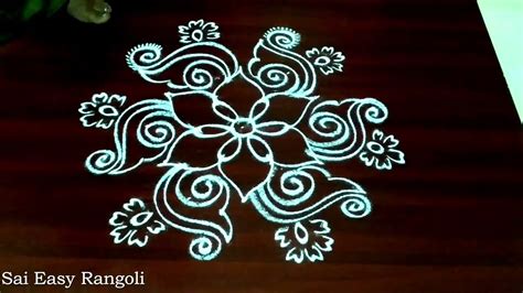 Krishna Jayanthi Rangoli |Friday kolam | simple kolam#saieasyrangoli #dailykolam - YouTube