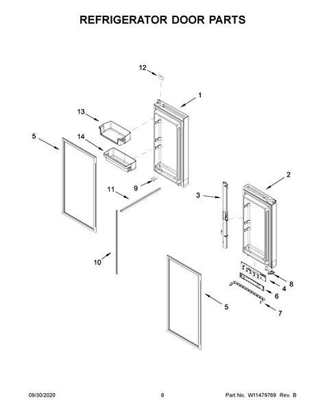 Parts and plans for Whirlpool Refrigerator, Bottom Mount model ...